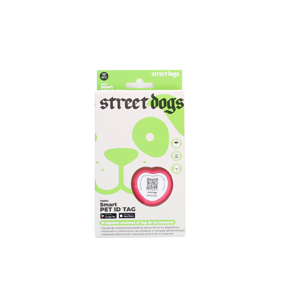 PET ID TAG SMART ROSADO