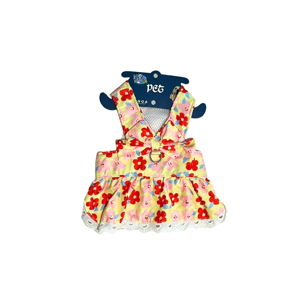 VESTIDO PARA MASCOTA CON ARNES INCLUIDO TALLA M