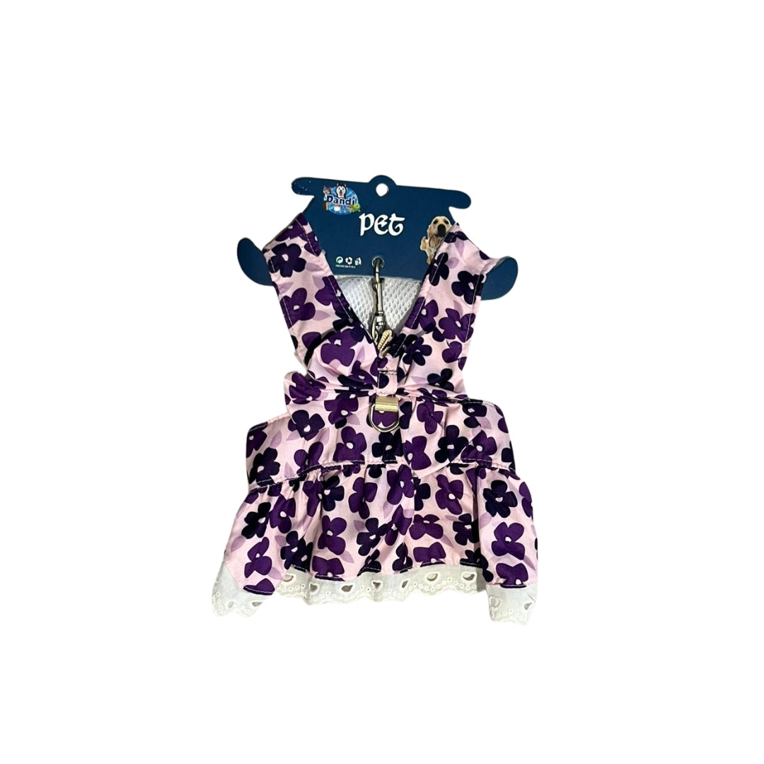 VESTIDO PARA MASCOTA CON ARNES INCLUIDO TALLA M