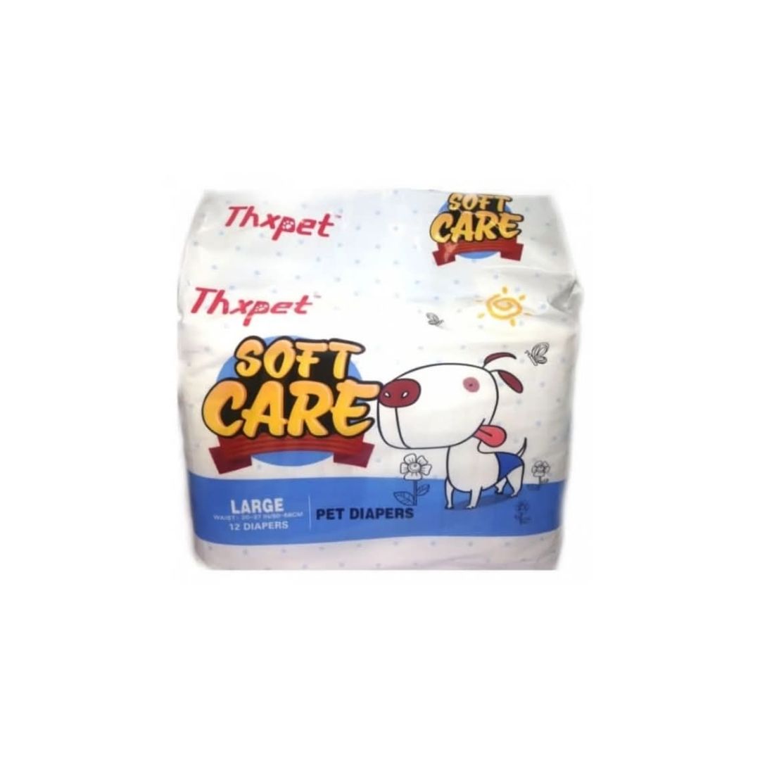 PAÑAL DESECHABLE PARA MASCOTA SOFT CARE TALLA L