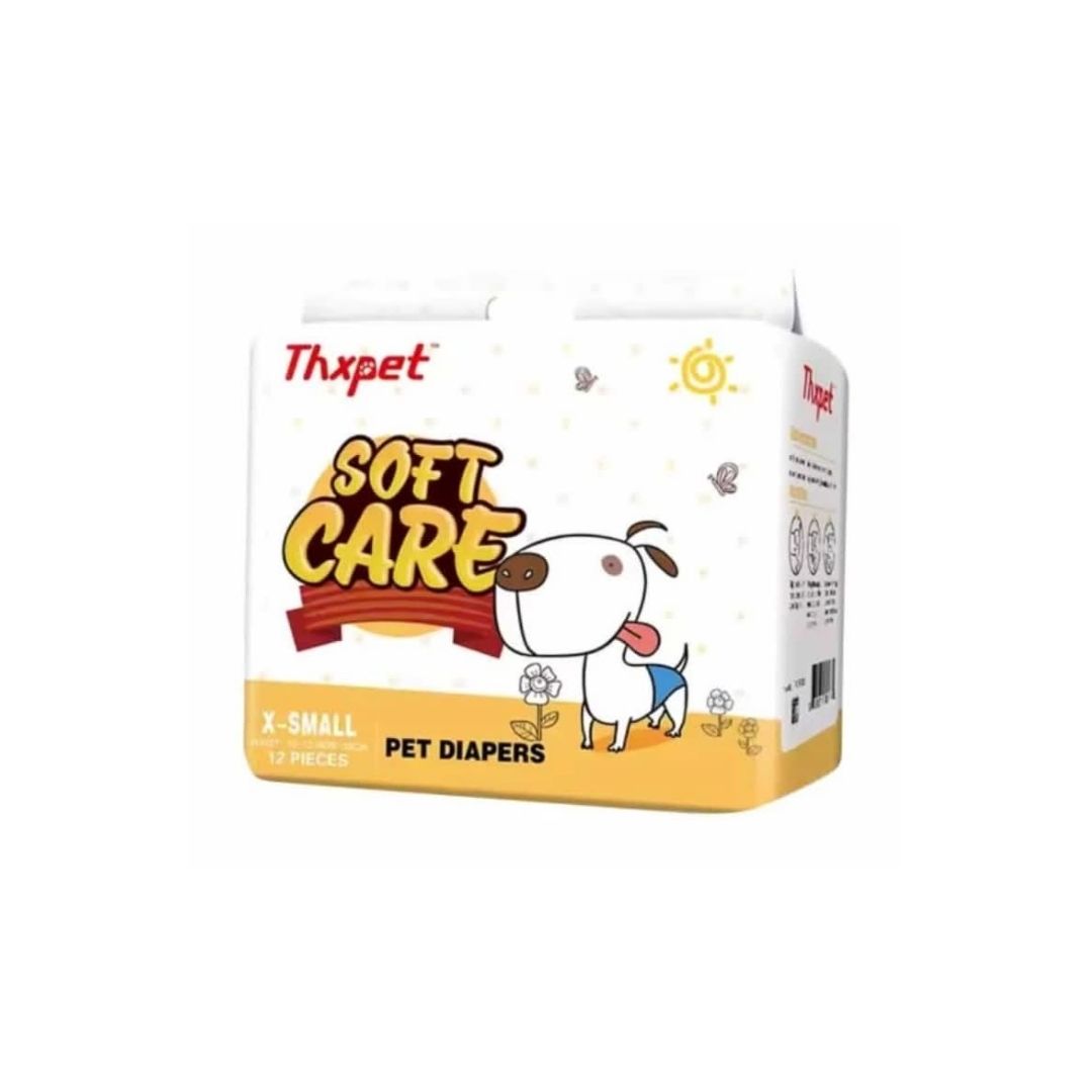 PAÑAL DESECHABLE PARA MASCOTA SOFT CARE TALLA XS