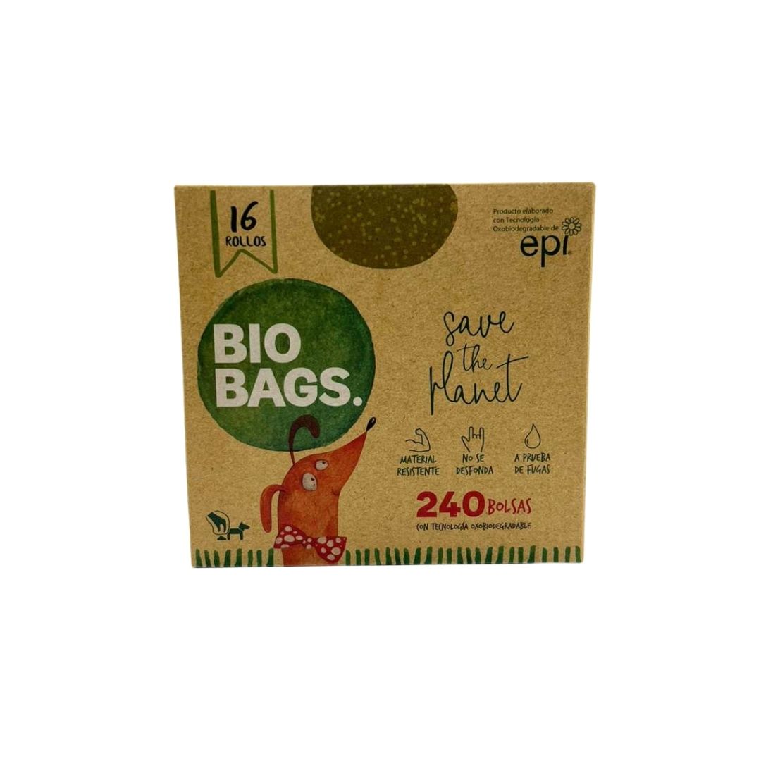 BIO BAGS CAJA 16 ROLLOS BOLSAS OXOBIODEGRADABLES